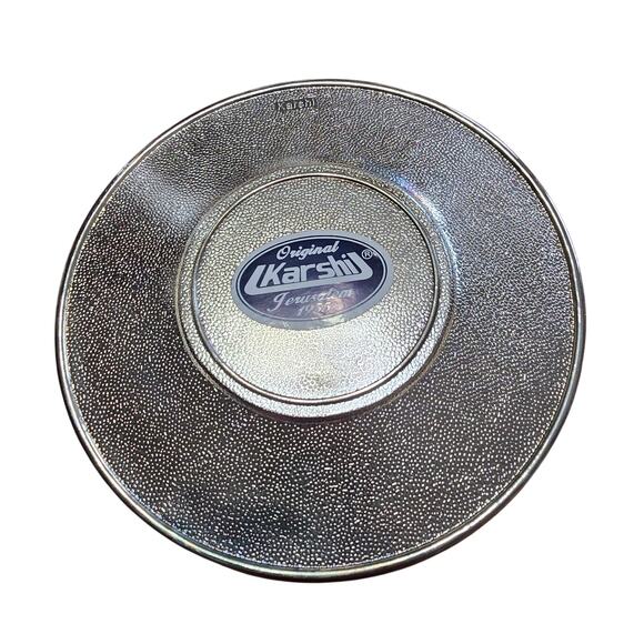 Vintage Karshi Silver Tone Jerusalem Kiddush Cup Goblet / Saucer - Picture 6 of 9